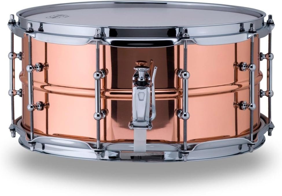 Ludwig Copper Phonic Smooth Snare Drum 14 x 6.5 in. Smooth Finish with Tube Lugs