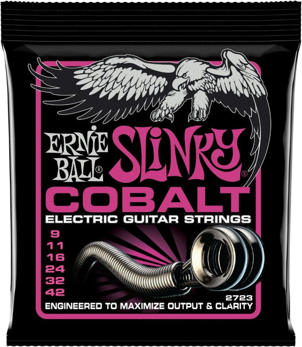 6 Sets of Ernie Ball 2723 Cobalt Super Slinky Elecric Guitar Strings