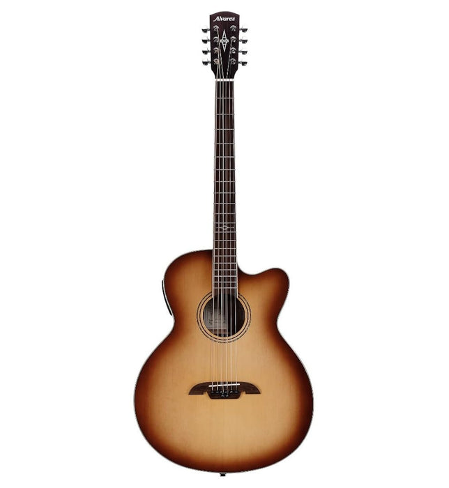 Alvarez ABT60ce Shadowburst 8-string Baritone Acoustic-electric Guitar - Shadowburst