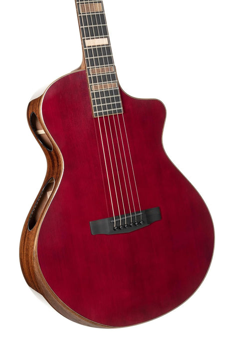 Cort MODERN Masterpiece Series Acoustic-Electric Guitar w/Case, Trans Burgundy
