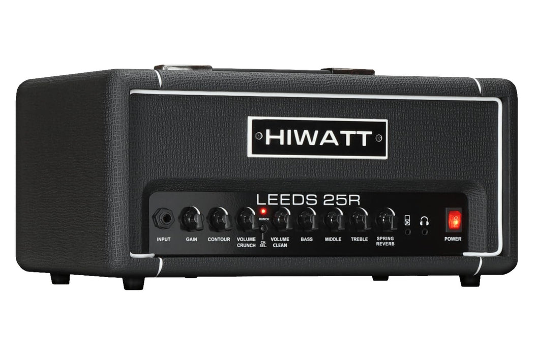 Hiwatt Leeds 25R Head, 25W Electric Guitar Amplifier Head with Reverb, Black
