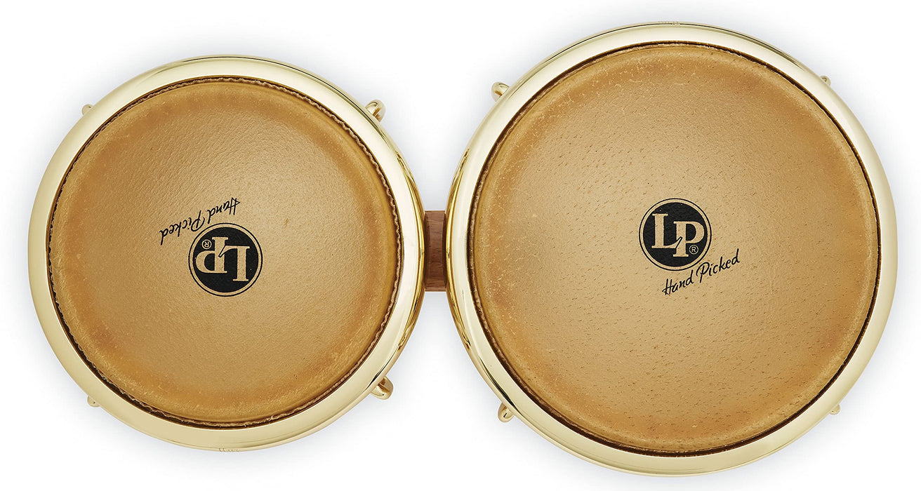 Latin Percussion LP201AX-2AW Bongo Drum, Natural/Gold