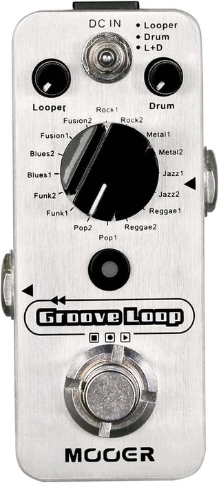 MOOER Groove Loop Drum Machine Looper Pedal