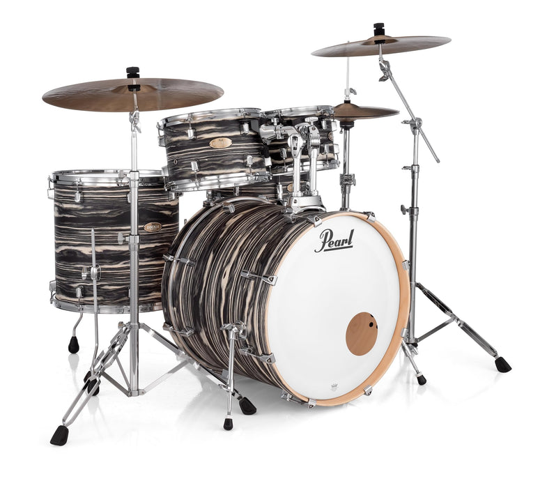 Pearl Decade Maple Artisan Limited Edition 5-pc. Shell Pack With All Maple Shells, Satin Lacquer Finish Black Satin Marble