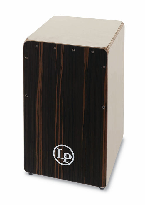 Latin Percussion Woodshop Cajon, Rare Ebony, 19” x 11-1/2” x 11-3/4” (LP1491RE)