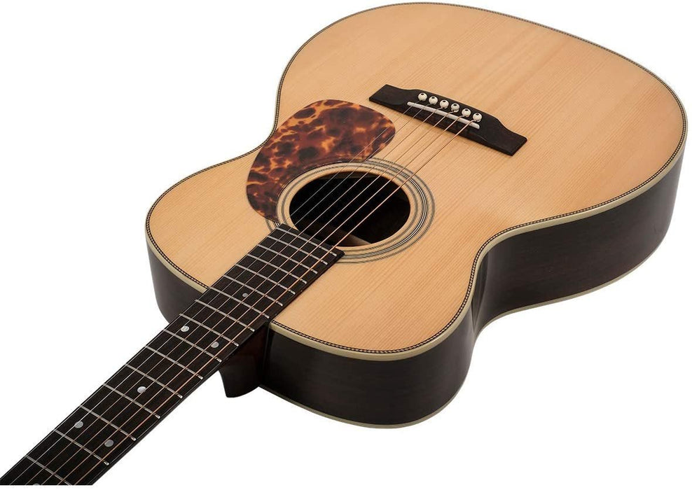 Recording King 6 String Acoustic Guitar, Right, Natural Gloss (RO-328)