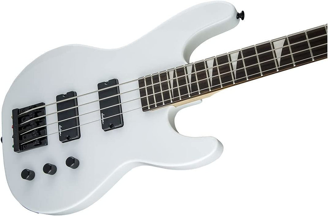 Jackson JS Series Concert Bass JS2, Snow White, Amaranth Fingerboard