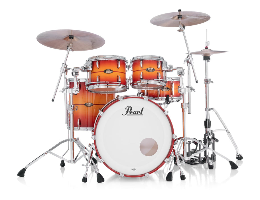 Pearl Masters Maple Gum 4 Piece Shell Pack In Sunburst W/Redstripe (MMGC924XESPS/C857)