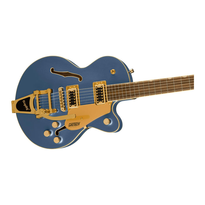 Gretsch G5655TG Electromatic Center Block Jr. Single-Cut Small-Sized Body 6-String Guitar with Laurel Fingerboard, Bigsby and Gold Hardware - Cerulean Smoke (250-9700-566)