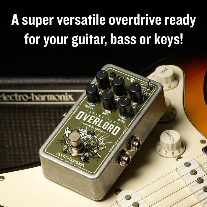 Electro-Harmonix Nano Operation Overlord Allied Overdrive Pedal