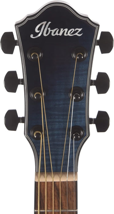 Ibanez AE Acoustic Guitar Flamed Maple/Sapele - Indigo Blue Burst Gloss (AEWC32FM)