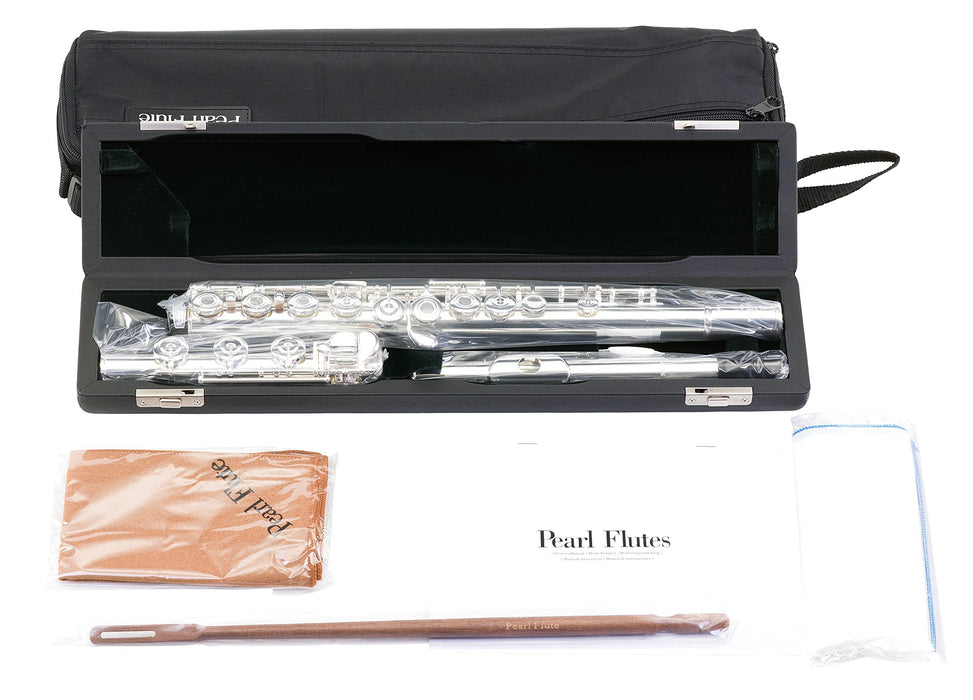 Pearl 665 Quantz Series Flute W/Case & Cover Off-Set (665RBO1RB)