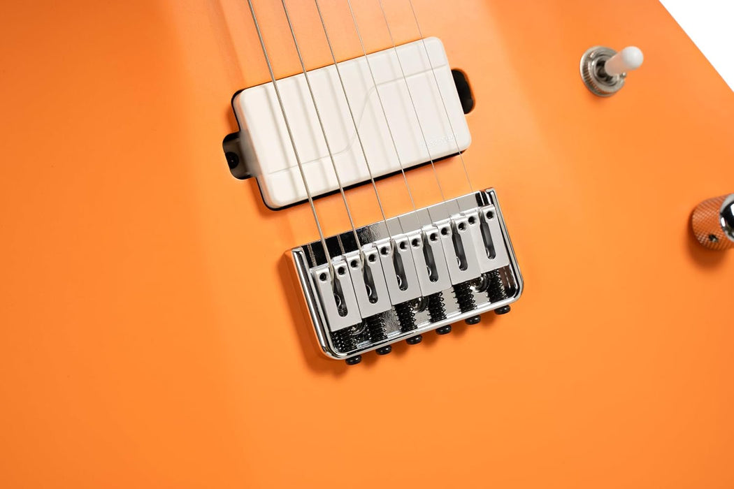 Cort KX600INOCS KX600 6-String Infinite Electric Guitar Orange Crush Satin