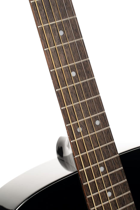 Cort EARTH60BK Earth 60 Dreadnought Acoustic Guitar Black Gloss