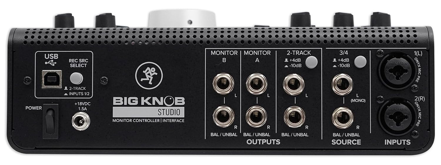 Mackie Big Knob Series, 3x2 Studio Monitor Controller 192kHz USB I/O (BIG KNOB STUDIO)