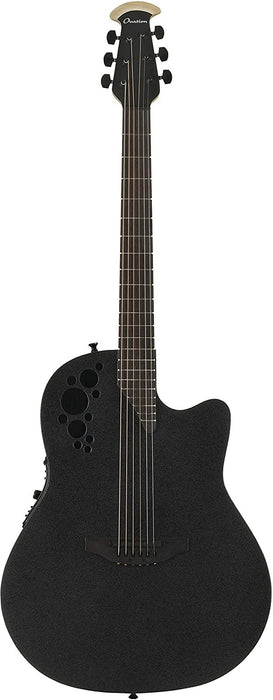 Ovation Mod TX Collection Acoustic-Electric Guitar, Textured Black, Deep Contour Body (2078TX-5)