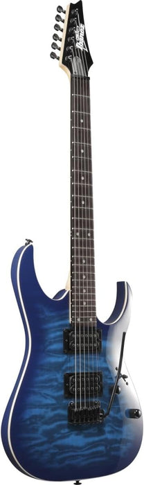 Ibanez GRGA 6 String Solid-Body Electric Guitar - Transparent Blue Burst (GRGA120QATBB)