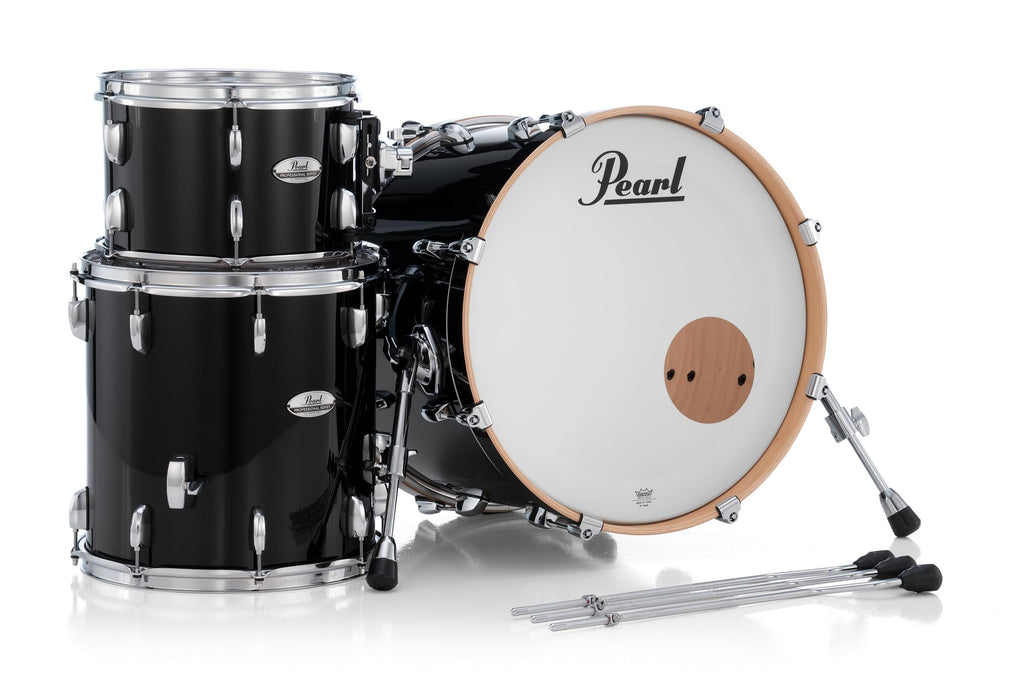 Pearl PMX Professional Series 3-Piece Drum Shell Pack 20/14/12 Piano Black