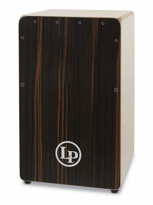 Latin Percussion Woodshop Cajon, Rare Ebony, 19” x 11-1/2” x 11-3/4” (LP1491RE)