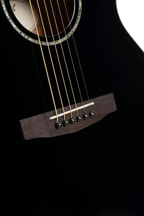 Cort L60BK Luce 60 OM Acoustic Guitar Black Gloss