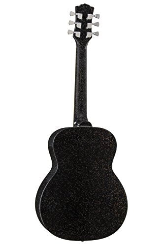 Luna Aurora Borealis 3/4 Acoustic Guitar - Black Pearl (AR BOR BLK)