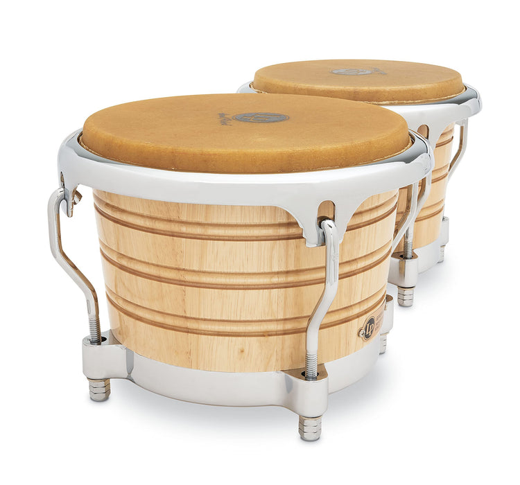 Latin Percussion LP Generation II® Bongos, Natural/Chrome