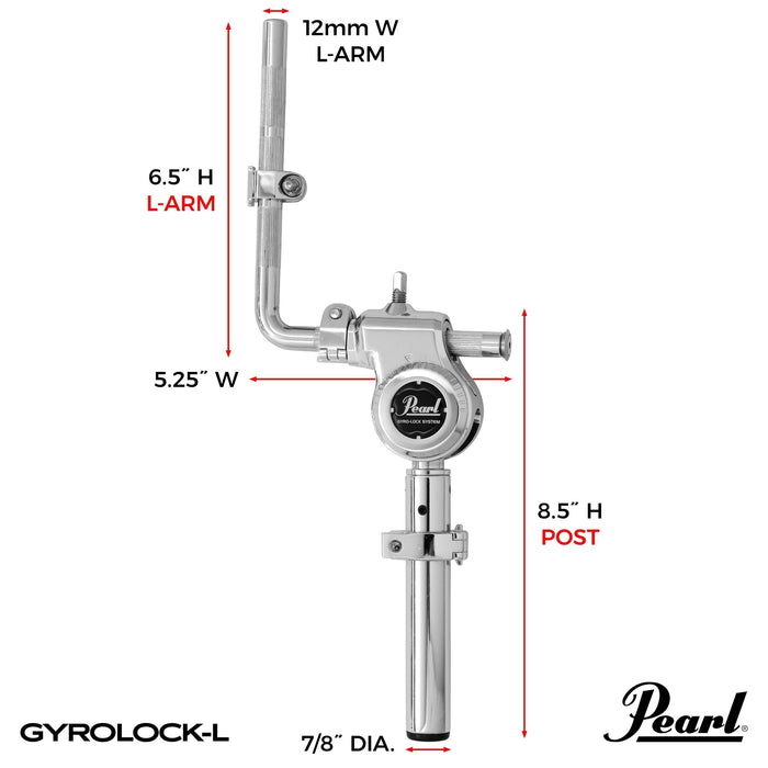 Pearl Gyrolock-L Cymbal Boom and Tom Stand (TC1035BL)