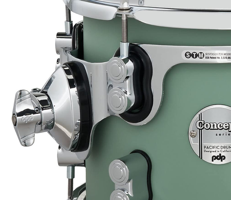 Pacific Drums & Percussion Drum Set Concept Maple 5-Piece, Satin Seafoam Shell Pack (PDCM2215SF)