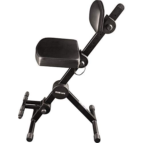 Quik Lok Musicians Stool w/ Backrest (DX-749-U)