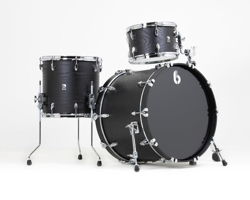 British Drum Co. RAV-CB-22 Raven Club Kit Satin Black