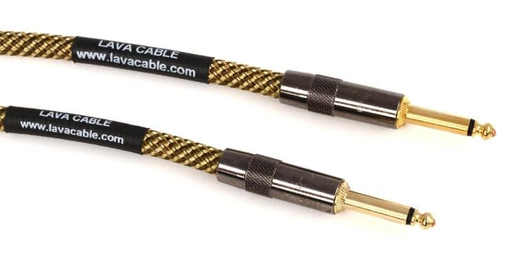 Lava Cable Vintage Tweed Instrument Cable 10 Feet Straight-Straight