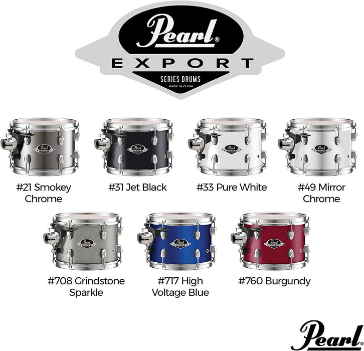 Pearl Export 5-Piece Drum Set with 830-Series Hardware Pack - Jet Black (EXX705N/C31)