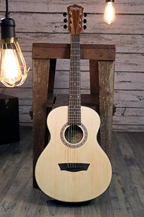Washburn Apprentice G-Mini 5 with Gig Bag, Acoustic Guitar, Natural