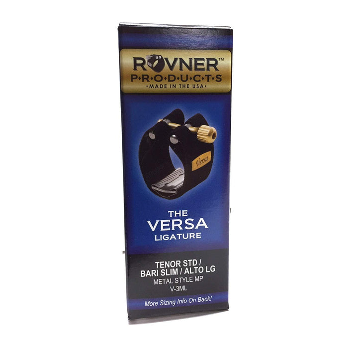 Rovner Products - VERSA Ligature for Saxophone, Plastic Cap Included - Tenor Standard Saxophone Ligature & Cap (V-3ML)