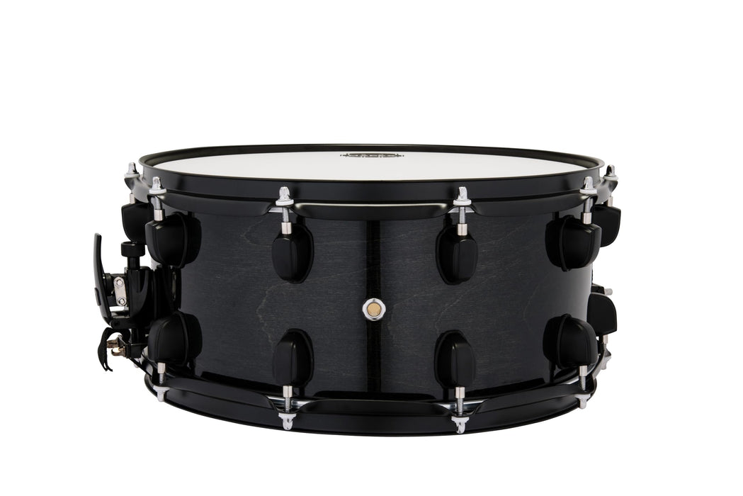 Mapex MPX Maple/Poplar Snare Drum - 6.5 x 14-inch - Black with Black Hardware (MPNMP4650BMB)