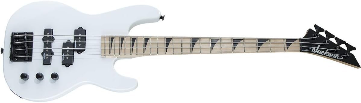 Jackson JS Series Concert Bass, Minion 4-String Maple - Snow White (JS1XM)