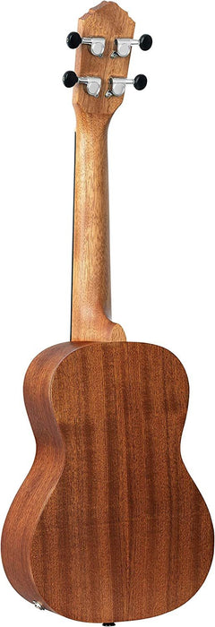 Ortega Guitars, 4-String Timber Series Concert Acoustic-Electric Ukulele w/Bag, Right (RFU11SE)