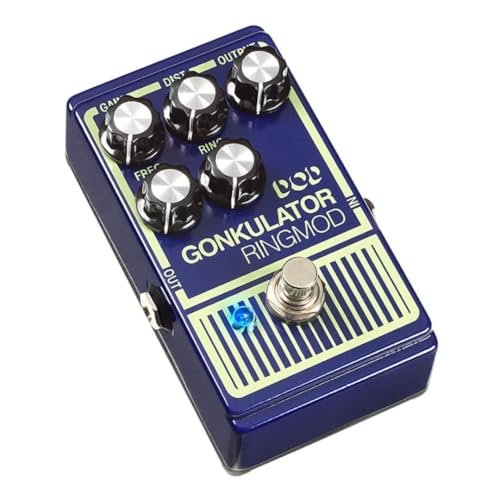 Digitech DOD Ring Modulator Guitar Effect Pedal, Blue (DOD-GONKULATOR-U)