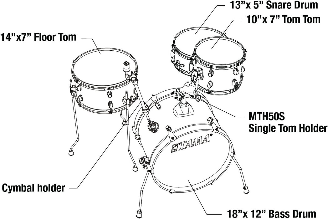 Tama Club-Jam 4-Piece Shell Pack - Charcoal Mist