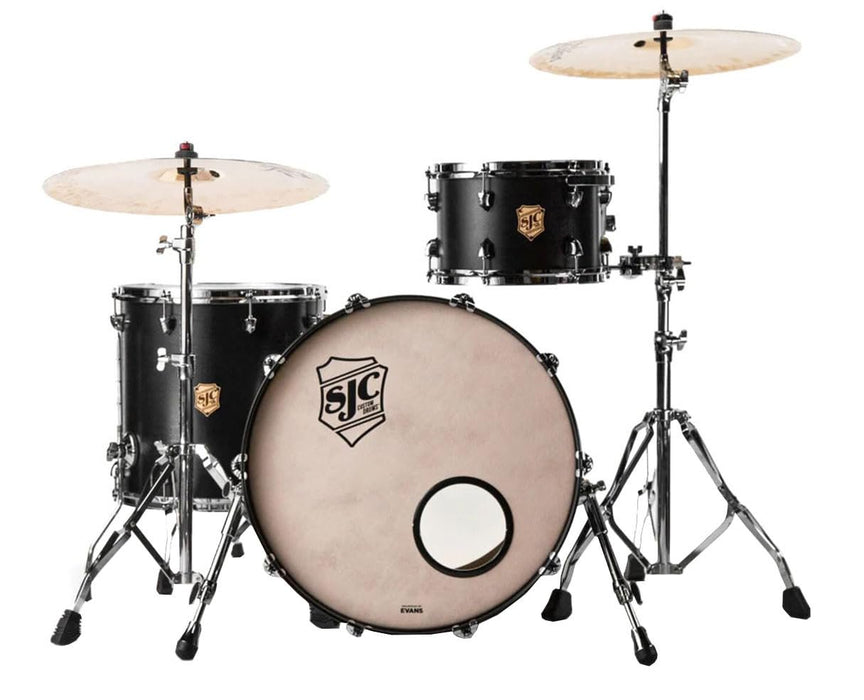 SJC Custom Drums Tour Series 3-piece Shell Pack - Matte Black