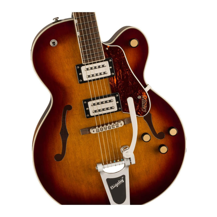 Gretsch G2420T Streamliner 6-String Right-Handed Electric Guitar with Bigsby Tailpiece Arched Maple Hollow Body, All-New BroadTron BT-3S Pickups and Versatile Controls (Havana Burst)