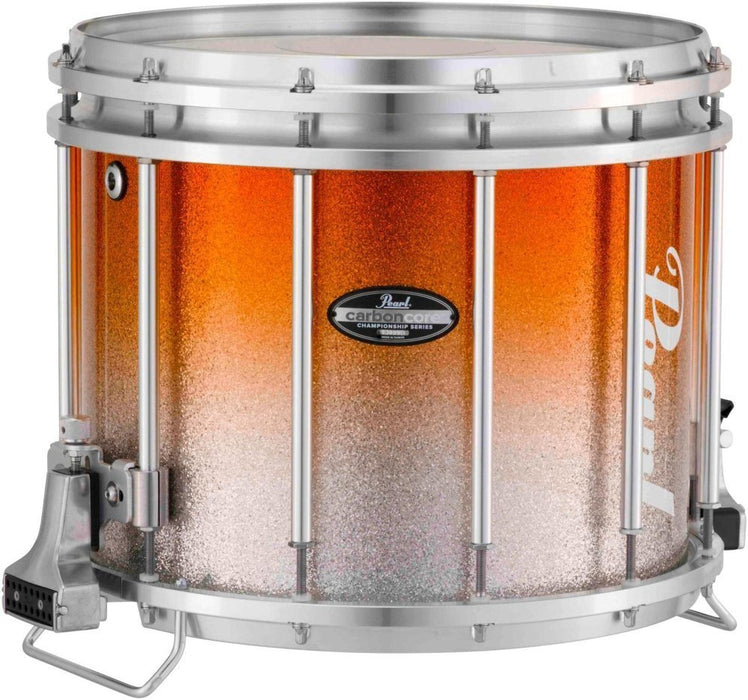 Pearl Championship CarbonCore Varsity FFX Marching Snare Drum Fade Top Finish 13 x 11 in., Orange Silver (FFXCC1311/A980)