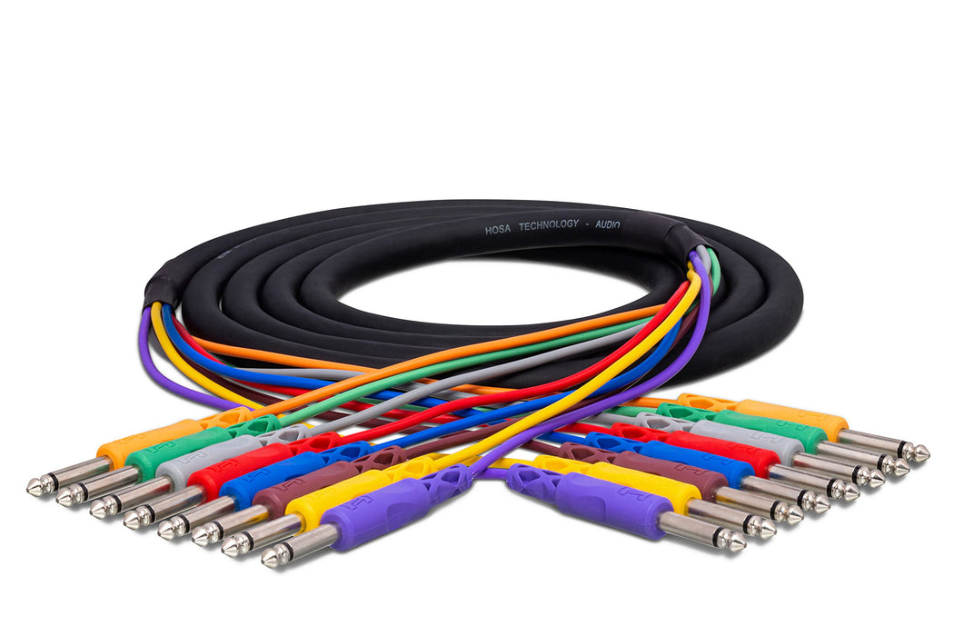 Hosa CPP-802 8-Channel 1/4-inch TS Male Snake Cable - 6.6 Foot
