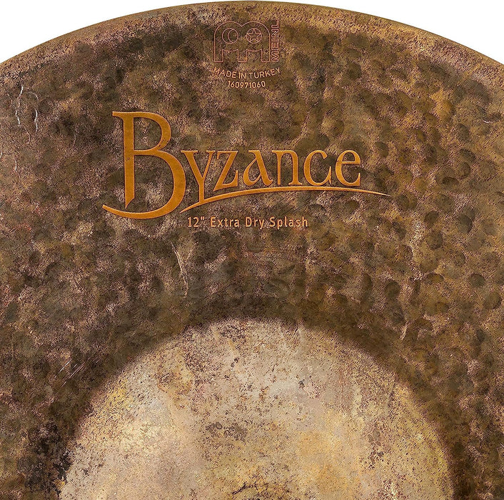 Meinl Cymbals Byzance 12" Extra Dry Splash — Made in Turkey — Hand Hammered B20 Bronze, 2-Year Warranty, B12EDS, inch