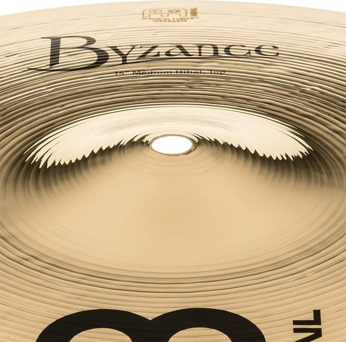 Meinl Cymbals Byzance 14" Dual Hihats, Pair — MADE IN TURKEY — Hand Hammered B20 Bronze, 2-YEAR WARRANTY, B14DUH