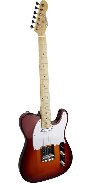 Amati Solid-Body 6-String Electric Guitar w/Gig Bag - Gloss Cherry Sunburst (30TCHG)