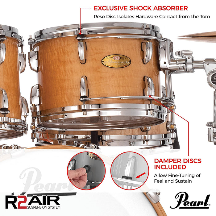 Pearl R2 Air Tom, W/Traditional 7/8" Tube Receiver Mounting System (R2AS100910/C)