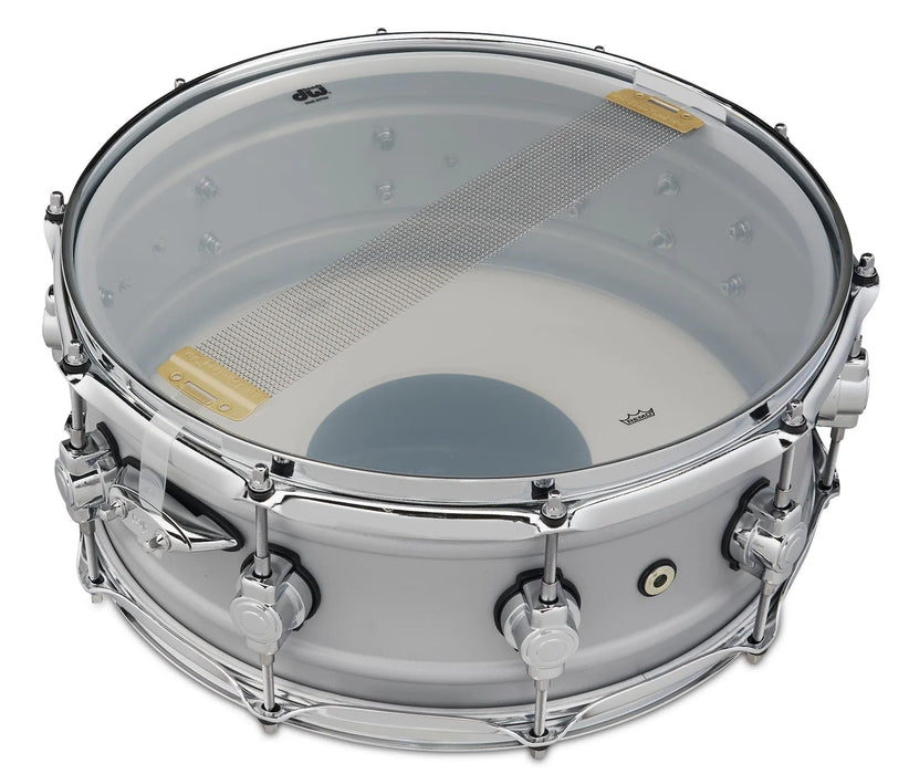 DW Design Snare, Matte Aluminum, 5.5x14" (DDSD5514MACR)