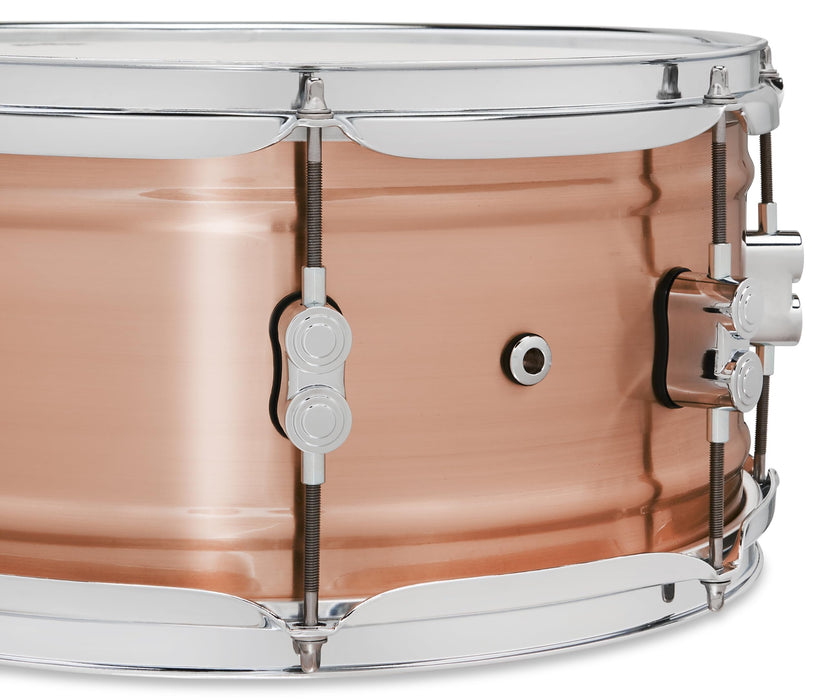 PDP By DW Concept Series 1.2mm Natural Satin Brushed Copper 6.5x14 Snare Drum (PDSN6514NBCC)