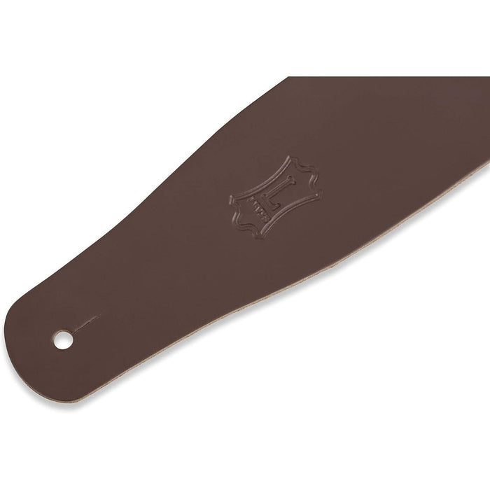 Levy's Leathers 2.5" Extra-Long Genuine Leather Guitar Strap; Black (M26-XL-BLK)